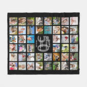 Couverture Polaire 50e anniversaire ou tout âge Anniversaire 44 Photo (Devant (Horizontal))