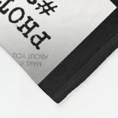 Couverture Polaire 50e Anniversaire Photo Collage Black Gold Nom (Coin)