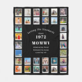 Couverture Polaire 50e anniversaire Photo Collage maman (Devant)