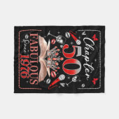 Couverture Polaire 50th Birthday Queen Chapter 50 Fabulous Since 1976 (Devant (Horizontal))