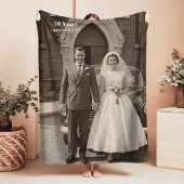 Couverture Polaire 50th Wedding Anniversary Fleece Blanket Photo