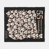 Couverture Polaire 55e anniversaire 55 raisons Nous vous aimons (Devant (Horizontal))