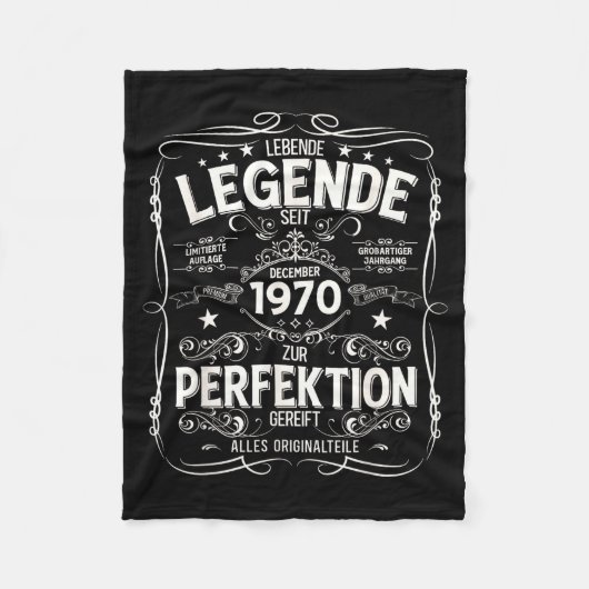 Couverture Polaire 55th Birthday Gift Men Women Legend December 1970  (Devant)