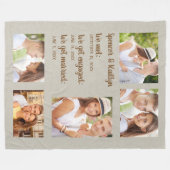 Couverture Polaire 5 Couples Photo Rencontrés Mariés (Devant (Horizontal))