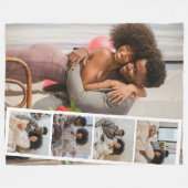 Couverture Polaire 5 Photo Booth Moderne Personnalisé (Devant (Horizontal))