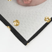 Couverture Polaire 5 Pics Famille Collage Gold Script Noël (Coin)