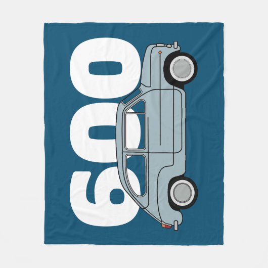 Couverture Polaire 600 azul (Devant)