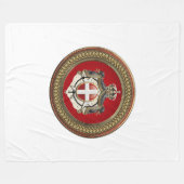 Couverture Polaire [600] Ordre de Malte - Armoiries de SMOM (Devant (Horizontal))