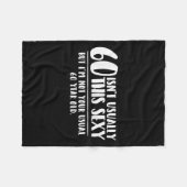 Couverture Polaire 60 And Y Shirt Funny 60th Birthday Gift  (Devant (Horizontal))