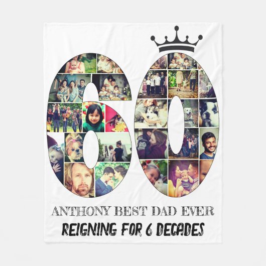 Couverture Polaire 60 ans de souvenirs dans un collage (Devant)