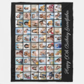 Couverture Polaire 60 Photo Collage Ajouter N'Importe Quel Nom Et Âge (Devant)