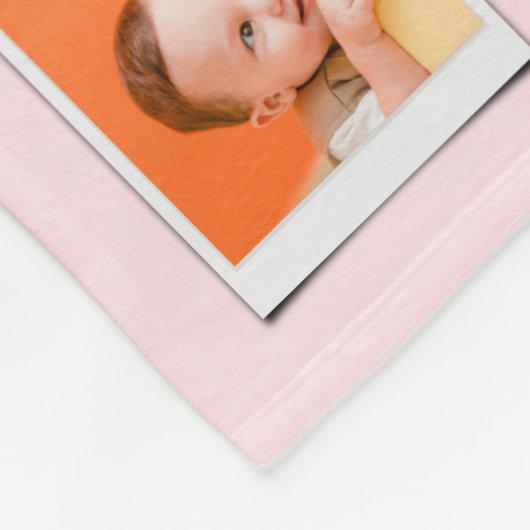 Couverture Polaire 60e anniversaire Photo Collage maman (Coin)