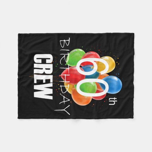 Couverture Polaire 60th Birthday Crew 60 Party Crew Group Women (Devant (Horizontal))