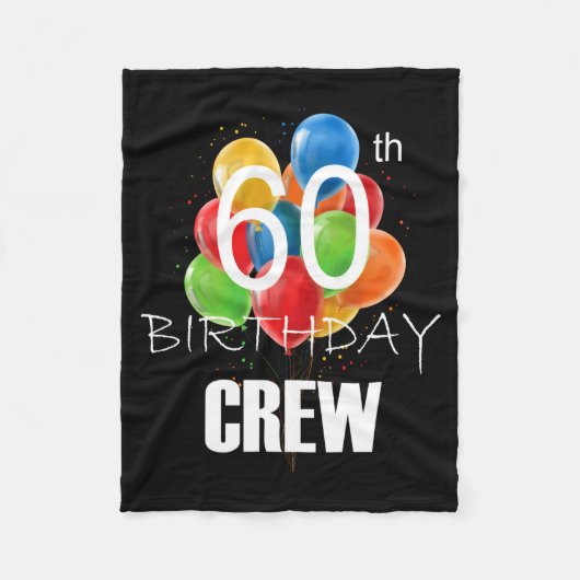Couverture Polaire 60th Birthday Crew 60 Party Crew Group Women  (Devant)