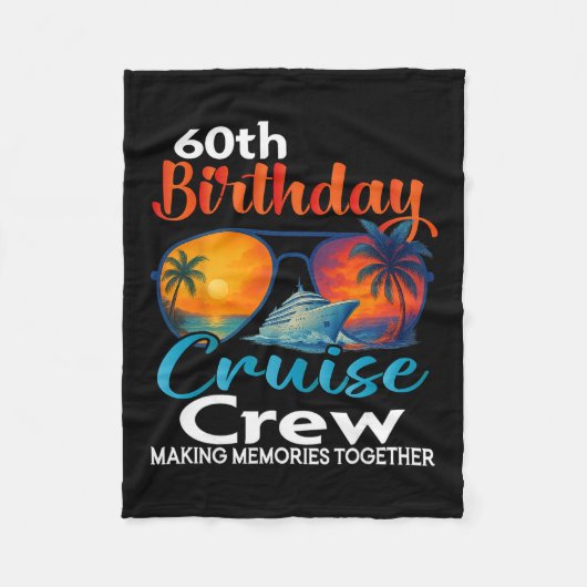 Couverture Polaire 60th Birthday Cruise Crew Friends Family Vacation (Devant)