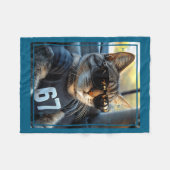 Couverture Polaire 67 And Still Cool Funny Birthday Meme Cat (Devant (Horizontal))