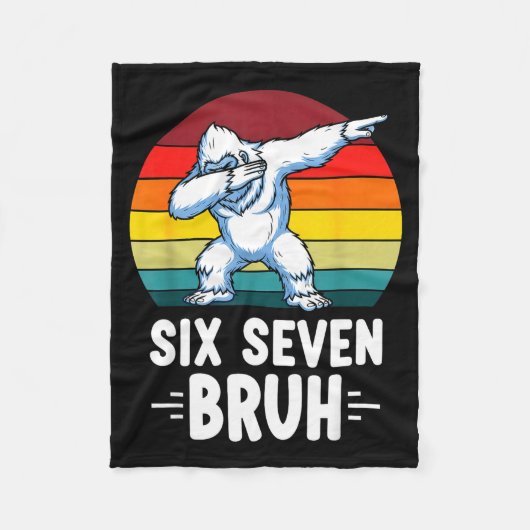 Couverture Polaire 67 Animals Funny 67 Brainrot Youth Kids Yeti 67  (Devant)