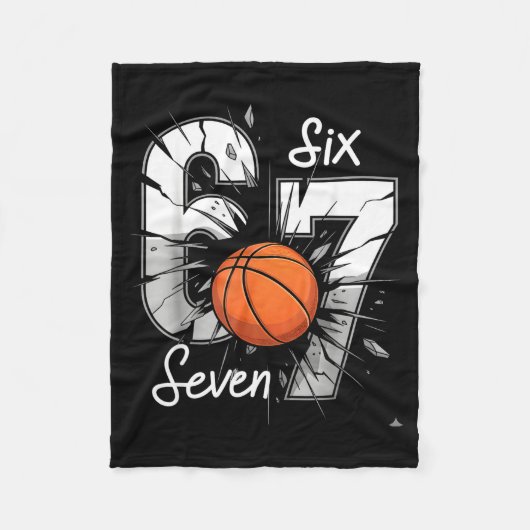 Couverture Polaire 67 Basketball Six Seven 6 7 Meme 67  (Devant)
