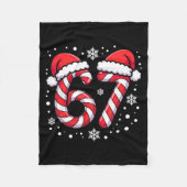 Couverture Polaire 67 Candy Canes Santa  (Devant)