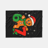 Couverture Polaire 67 Christmas 6 7 Gingerbread 6-7 Meme Six Seven Bo (Devant (Horizontal))