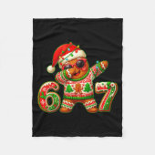 Couverture Polaire 67 Christmas 6 7 Meme Gingerbread Man Xmas Pajamas (Devant)