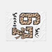 Couverture Polaire 67 Christmas 6 7 Six Seven Meme 67 Leopard Cheetah (Devant (Horizontal))