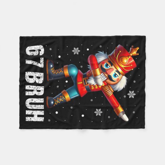 Couverture Polaire 67 Christmas Nutcracker Six Seven Bruh 6 7 Funny C (Devant (Horizontal))