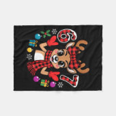 Couverture Polaire 67 Christmas Outfit Women Meme Reindeer Six Seven (Devant (Horizontal))
