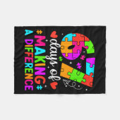 Couverture Polaire 67 Days Of Making A Difference Funny Teacher Stude (Devant (Horizontal))