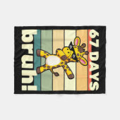 Couverture Polaire 67 Days Of School Bruh Funny Meme Boys Kids Dabbin (Devant (Horizontal))