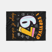 Couverture Polaire 67 Days Of School Cool Teacher Design  (Devant (Horizontal))