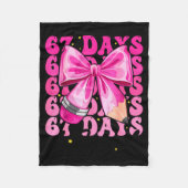 Couverture Polaire 67 Days Of School Coquette Bow Six Seven Meme Teac (Devant)