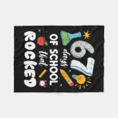 Couverture Polaire 67 Days Of School That Rocked (Devant (Horizontal))