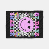 Couverture Polaire 67 Days Smarter 67th Day Of School 6 7 Meme Teache (Devant (Horizontal))