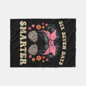 Couverture Polaire 67 Days Smarter Messy Bun Six Seven 67th Day Of Sc (Devant (Horizontal))