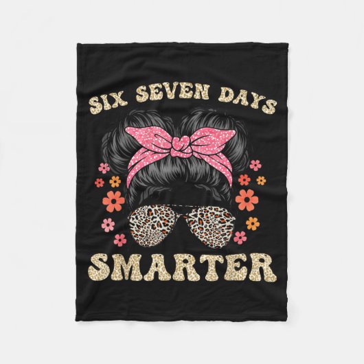Couverture Polaire 67 Days Smarter Messy Bun Six Seven 67th Day Of Sc (Devant)