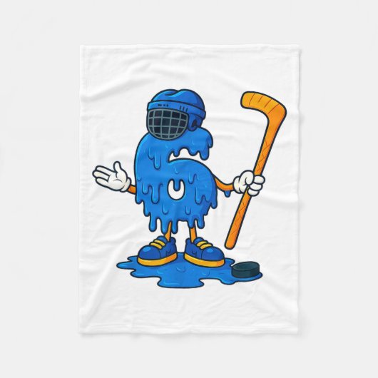 Couverture Polaire 67 Drip Ice Cream Hockey Player  (Devant)