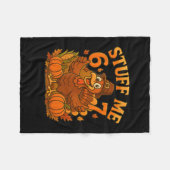 Couverture Polaire 67 Fourre Moi Dinde de Thanksgiving (Devant (Horizontal))