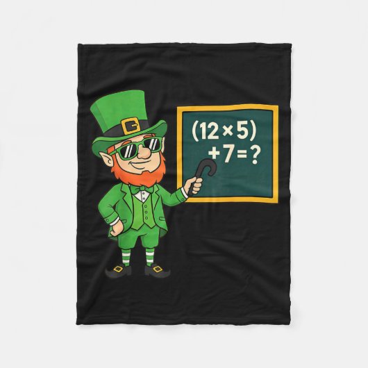 Couverture Polaire 67 Funny St Patricks Day Math Teacher Meme Six Sev (Devant)