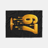 Couverture Polaire 67 Gold Drip Six Sept Mème Drôle (Devant (Horizontal))