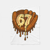 Couverture Polaire 67 Ice Cream Drip Funny Six Seven Baseball  (Devant)