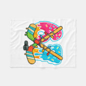 Couverture Polaire 67 Ice Cream Drip Hockey Christmas Light  (Devant (Horizontal))