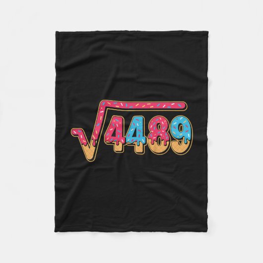 Couverture Polaire 67 Ice Cream Drip Meme Math Teacher School Square  (Devant)