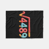 Couverture Polaire 67 Ice Cream Drip Meme Square Root 4489  (Devant (Horizontal))