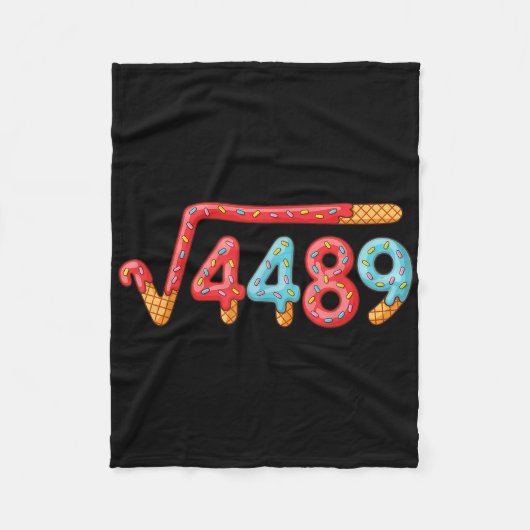 Couverture Polaire 67 Ice Cream Drip Meme Square Root 4489  (Devant)