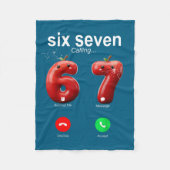 Couverture Polaire 67 Is Calling Funny Meme 67 Accept Silly Six Seven (Devant)