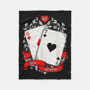 Couverture Polaire 67 Ker Carte de Meme Art Main Chanceuse Rétro Esth