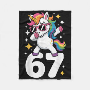 Couverture Polaire 67 Licorne Dabbing Six Sept Mème Drôle