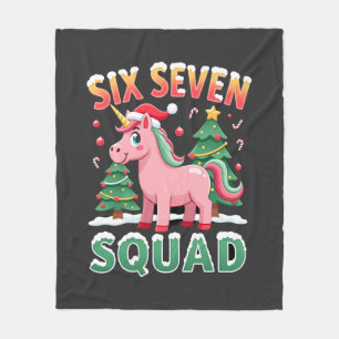 Couverture Polaire 67 Licorne Noël Dabbing pour Filles Enfants 6 7 Me