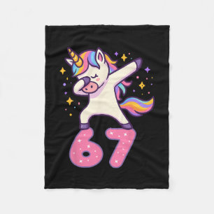 Couverture Polaire 67 Licorne Pour Filles Six Sept Mème Brainrot Drôl